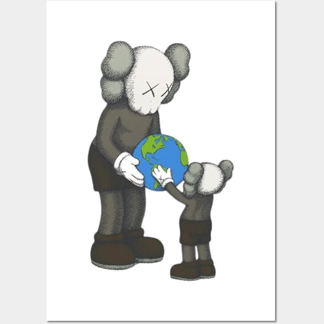 Kaws Design 5 Wall Art by Vidi MusiCartoon